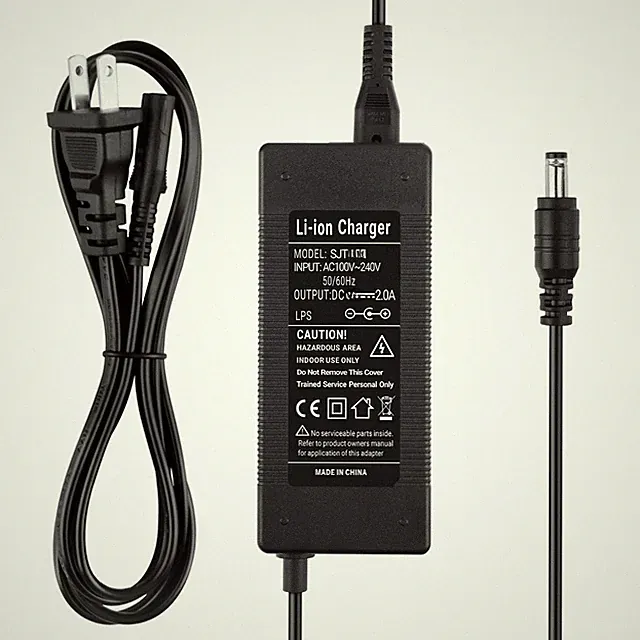 42V 2A AC Adapter Charger For Qlife Cityone 36V Battery Mountain Electric Bike