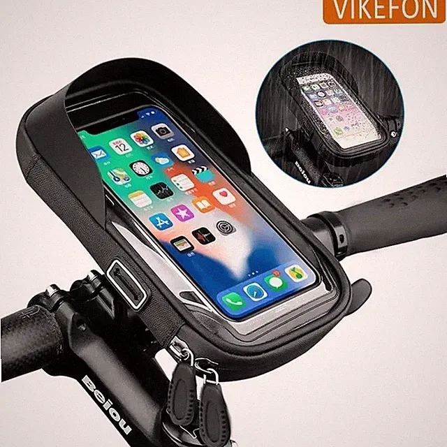 Bicycle Cycling Bike Front Top Tube Frame Bag Waterproof Phone Holder Case