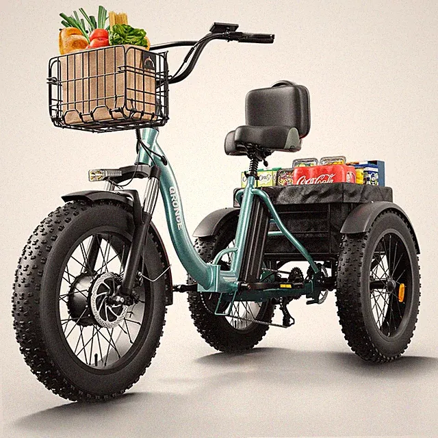 Electric Tricycle for Adults 960W, Folding Trike 20" Fat Tire 3 Wheel E-Bike