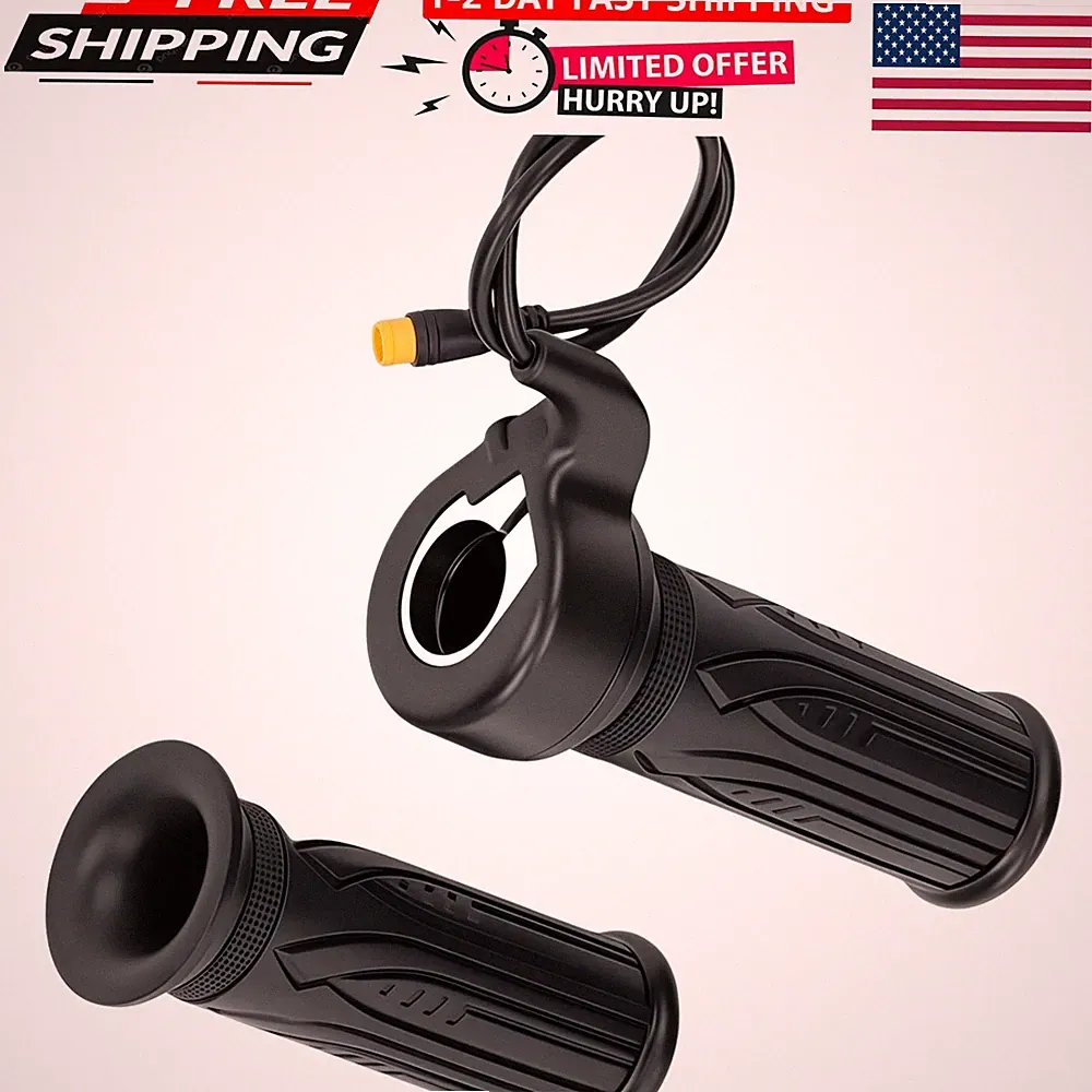 Full Twist Throttle Grip for Qlife Racer/27.5/Fat Tire/Plus Fat Tire | Compat...
