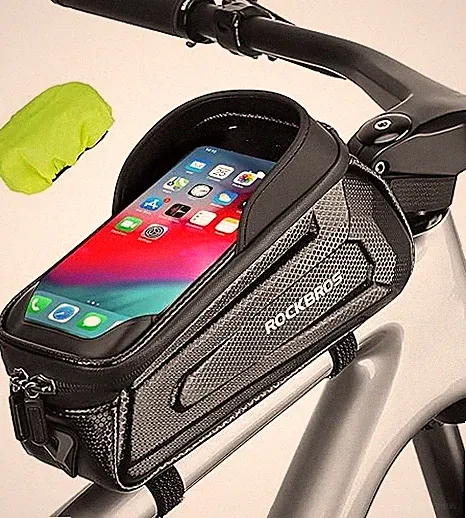ROCKBROS Bike Phone Front Frame Bag Waterproof Phone Mount Top Tube Cycling 6.8"