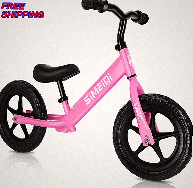 SIMEIQI 12" Balance Bike for Boys Girls 2 3 4 5 Years Old No Pedal Walking NEW